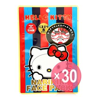 ASUNAROSYA - Sanrio Hello Kitty Narikiri Face Pack Kumadori Red (x30) (Bulk Box)