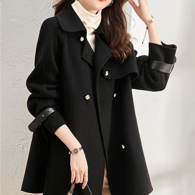 malabar - Double-Breasted Coat | YesStyle