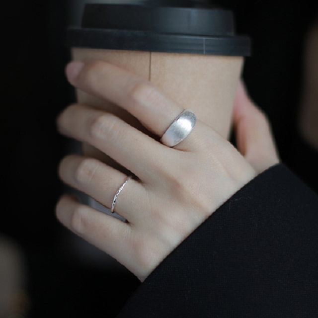 pexrl jewelry-925 Sterling Silver Plain Ring