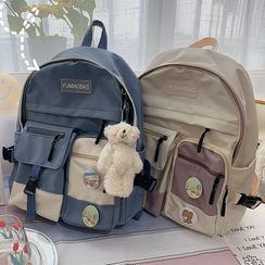 BANGGIRL - Two Tone Nylon Backpack BANGGIRL - Two Tone Nylon Backpack