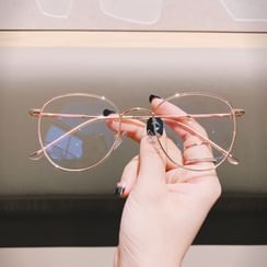 MOL Girl - ブルーライト遮断丸ぶちメタルメガネ