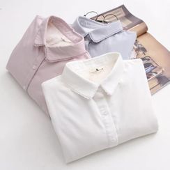 Mushijan - Lace Trim Shirt Mushijan - Lace Trim Shirt