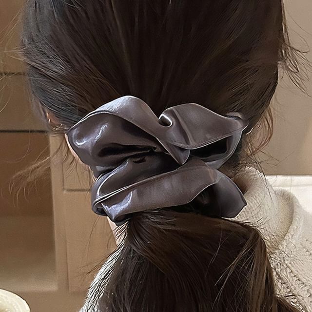 Jael-Plain Satin Scrunchie