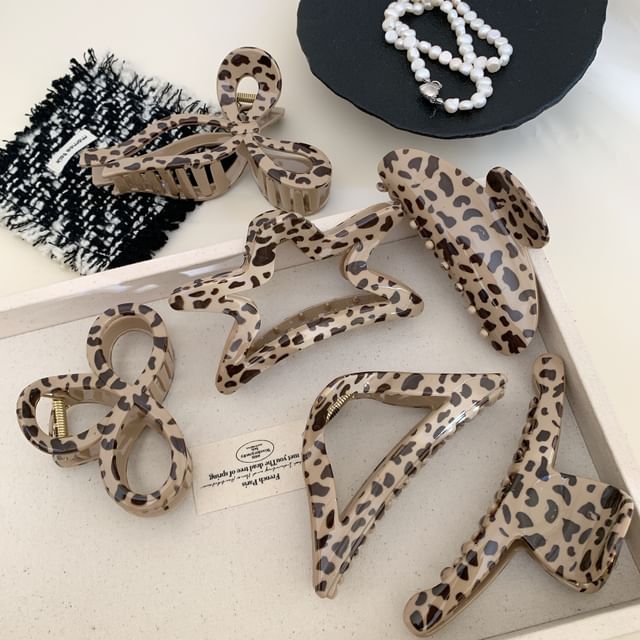 Mentosi-Leopard Print Hair Claw
