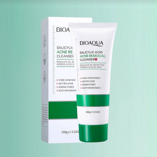 BIOAQUA-Salicylic Acid Acne Removal Cleanser - Reinigungsschaum für zu Akne neigende Haut