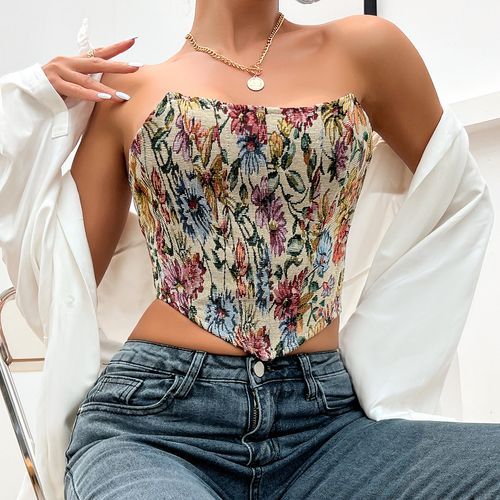 Cropped corset top