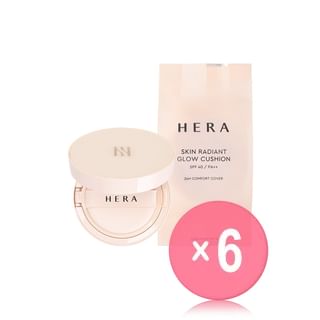 HERA - Skin Radiant Glow Cushion Set - 6 Colors (x6) (Bulk Box)