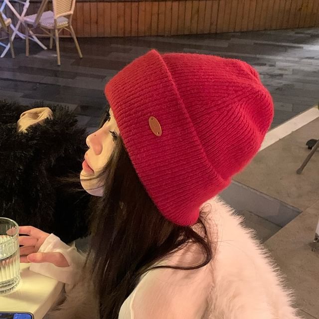 Combon-Cuffed Short Beanie