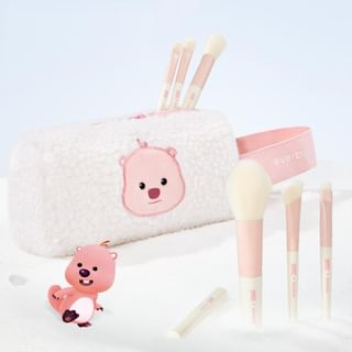 everbab - Mini Makeup Brush Set with Storage Bag Loopy Limited Edition