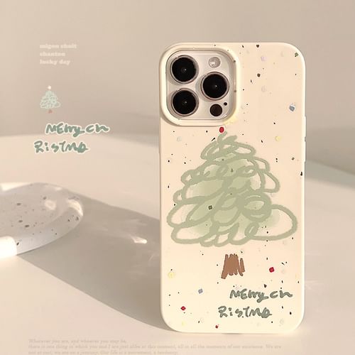 Christmas Tree Phone Case iPhone 15 Pro Max 15 Pro 15 Plus 15 14 Pro Max 14 Pro 14 Plus 14 13 Pro Max 13 Pro 13 13 mini 12