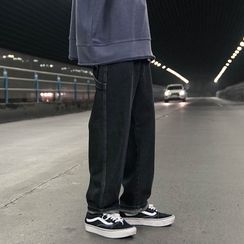 Soulcity - 縫線寬腿牛仔褲 Soulcity - 縫線寬腿牛仔褲