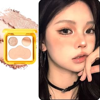 xixi - A Flip Eye Shadow Blush Palette - #2 Melon Bean
