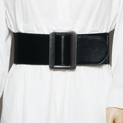 Beltalicious - Buckle Faux Leather Waist Belt