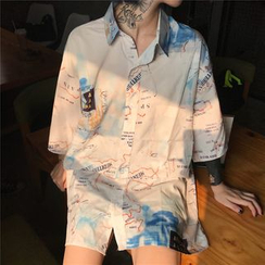 Sevilla - Elbow-Sleeve Printed Shirt Sevilla - Elbow-Sleeve Printed Shirt