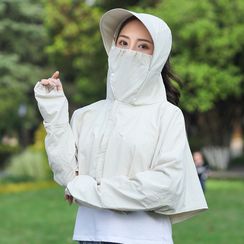 Allium - Long-Sleeve Hooded Sun Protection Cover-Up Allium - Long-Sleeve Hooded Sun Protection Cover-Up