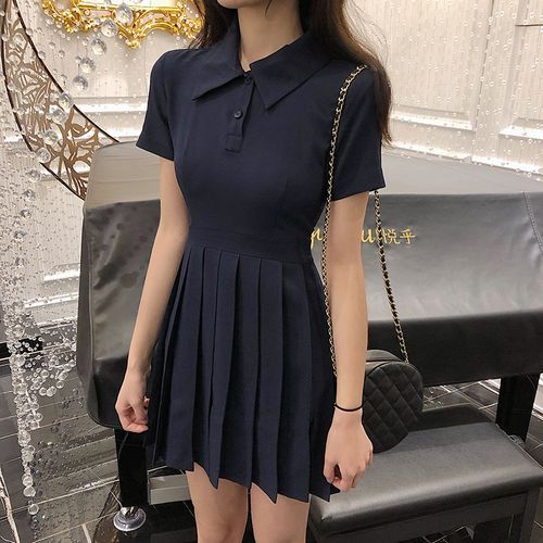 Pleated polo sales dress