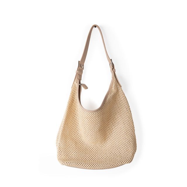 Deux Lux Brown Leather Large Hobo Bag