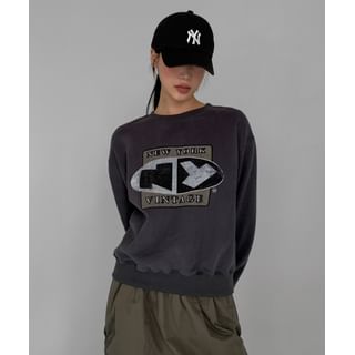 SIMPLY MOOD NEW YORK Letter Pullover