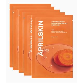 APRILSKIN - Carrotene IPMP Calming & Hydrating Sheet Mask Bundle Set