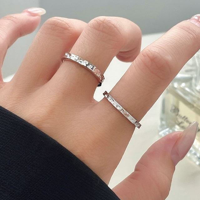 A-ROCH-925 Sterling Silver Textured Ring