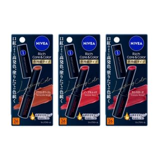 Nivea Japan - Rich Care & Color Lip Lasting Color Lip Balm SPF 26 PA++