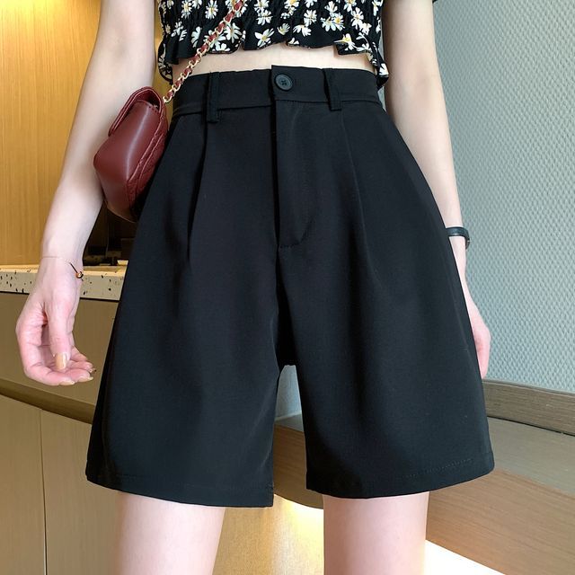 Shopherd - High-Waist Wide-Leg Shorts 