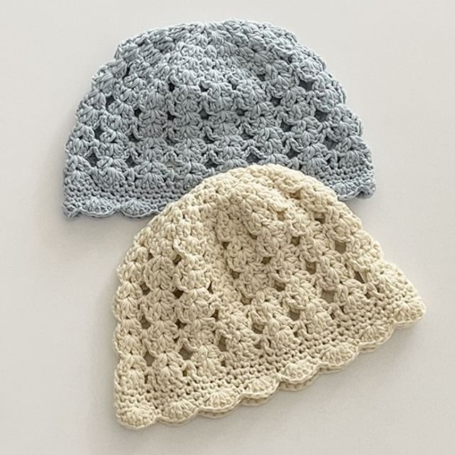 4-4 STUDIO-Plain Crochet Cap