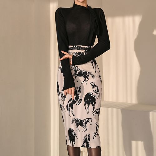 スカート Standcollar Marble Shirts skirt set 207018310-group-1?$n_750w$&wid
