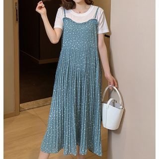 Short-Sleeve T-Shirt + Spaghetti Strap 