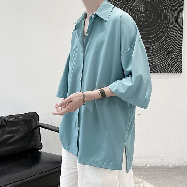 POSI-34-Sleeve Plain Shirt