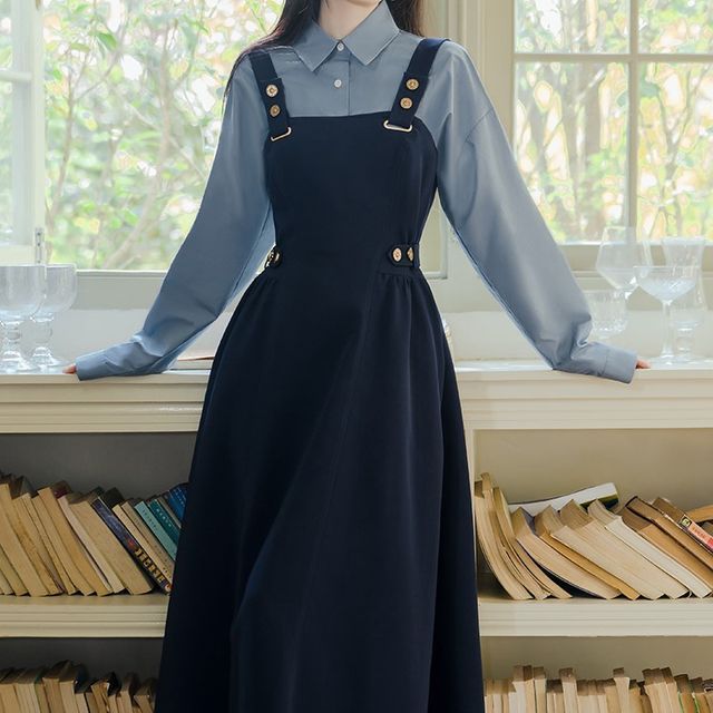navy blue dungaree dress Womens PixieGirl Petite Blue Denim Dungaree Mini Dress US 12 Petite