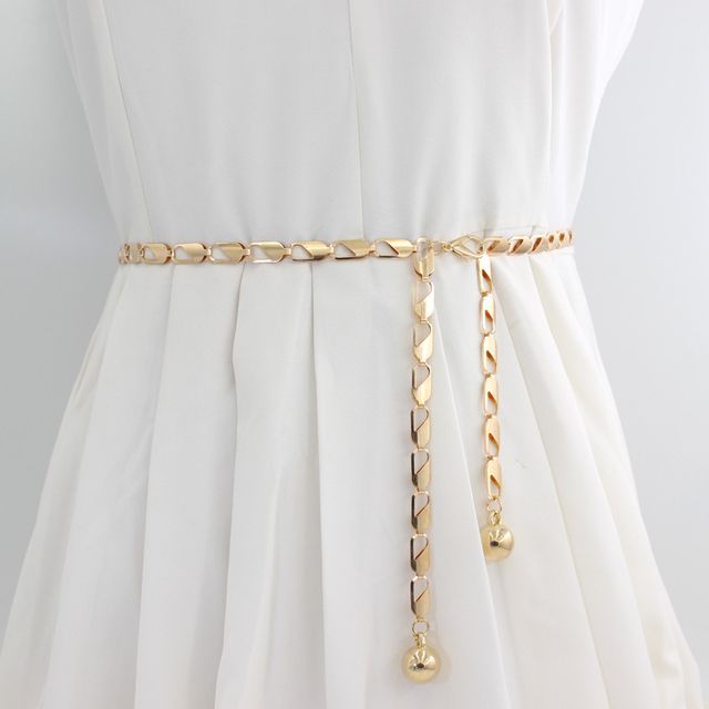 Kinoxslone-Metallic Waist Chain Belt