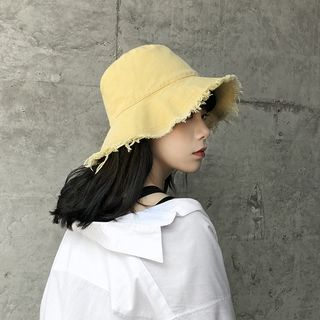 LANWO - Plain Wide Brim Bucket Hat | YesStyle