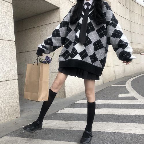 Clotizen - Shirt / Tie / Argyle Sweater 