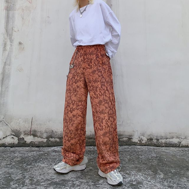 Sevilla - Snake Print Wide Leg Pants