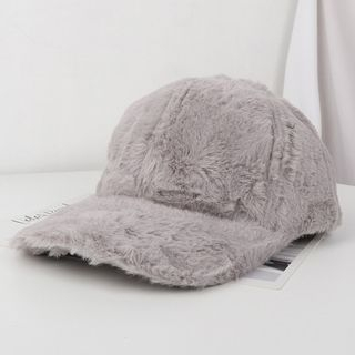 fluffy baseball cap