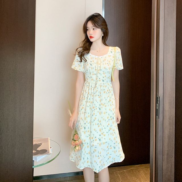 chinese dress ladies PRETTYGARDEN Women's Short Sleeve Mini Dress Summer V Neck Hollow Out main image 1