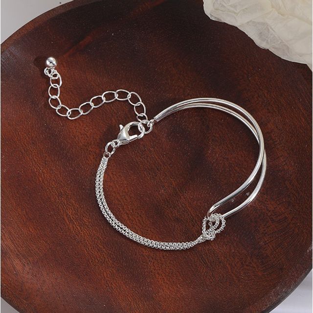 Jael-Adjustable Alloy Plain Bracelet