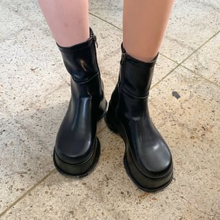 Chunky Platform Short Boots