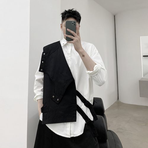 Citigleam Cut-Out Vest Black M