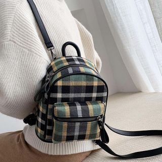 Plaid mini backpack Clearance