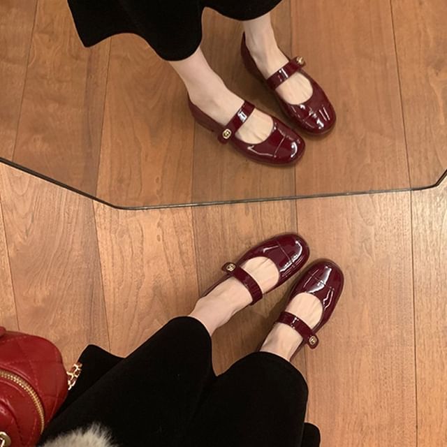 FRAISO-Chunky Heel Mary Jane Shoes Various Designs