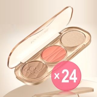 FOCALLURE - 3 In 1 Highlight & Blusher Palette - 3 Colors (x24) (Bulk Box)