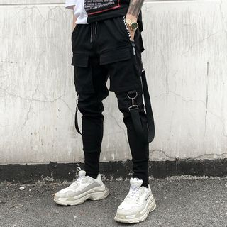 Andrei-Strap Detail Slim-Fit Pants