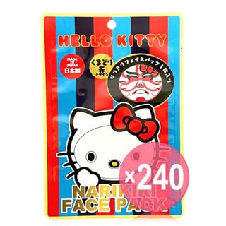 ASUNAROSYA - Sanrio Hello Kitty Narikiri Face Pack Kumadori Red (x240) (Bulk Box)