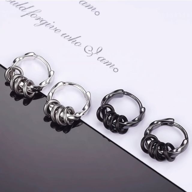 Tinseltown-Metallic Hoop Earring