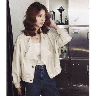 Offgrid-Faux Leather Biker Jacket