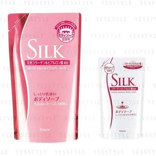 Kracie - Silk Moist Essence Body Wash Refill 350ml - 2 Types