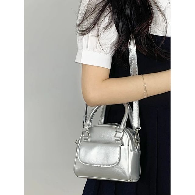 Bolso-Faux Leather Crossbody Bag