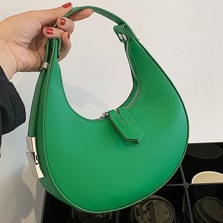 Ginadore - Faux Leather Round Handbag | YesStyle